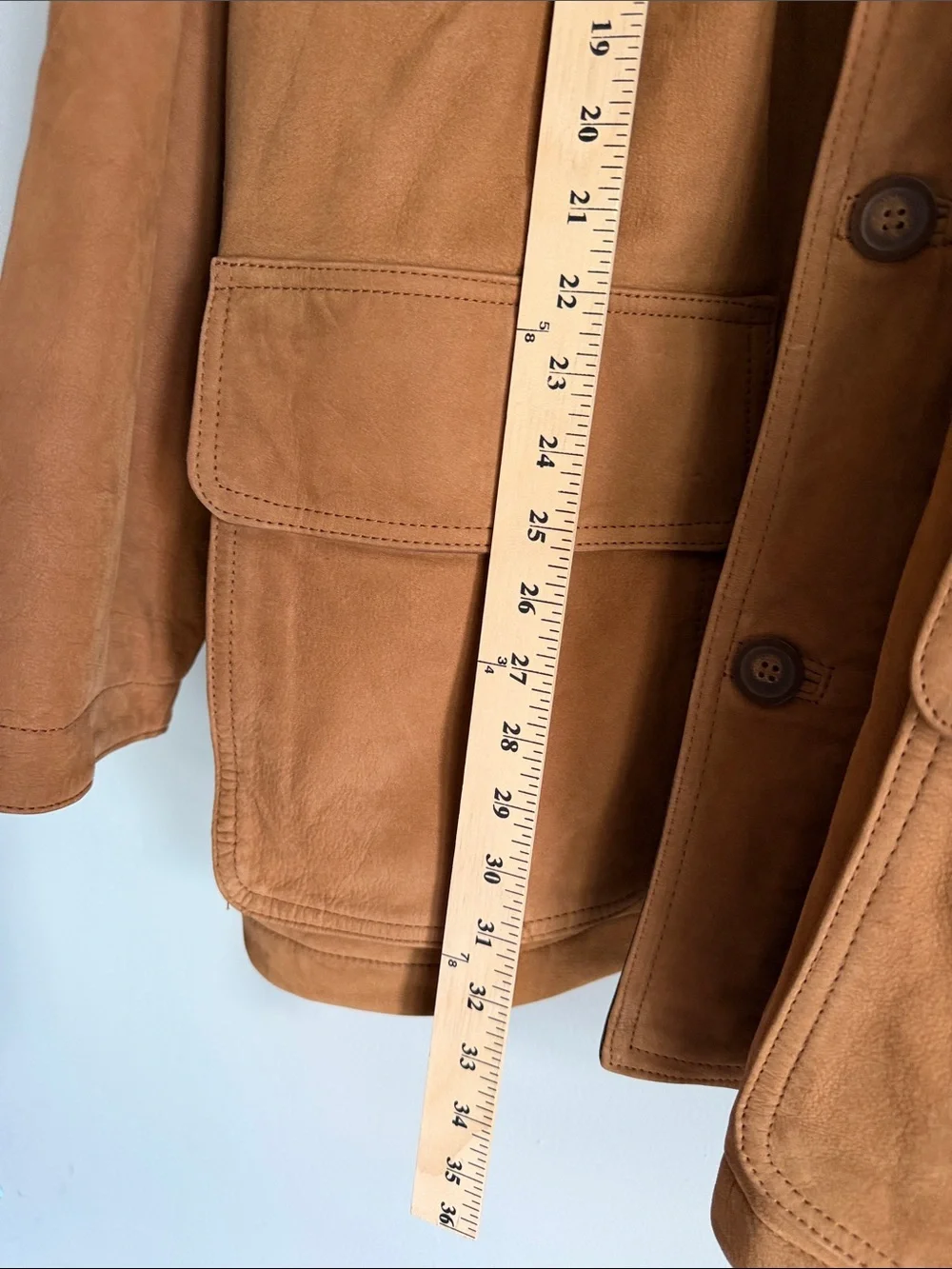 Vintage Stone Mountain Suede  leather Field Jacket in Chestnut